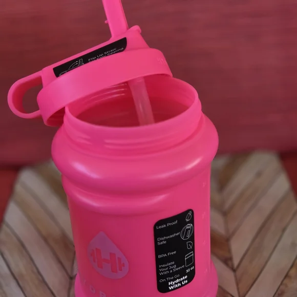 HydroJug Mini Pink 32oz Water Bottle - Picture 3 of 3
